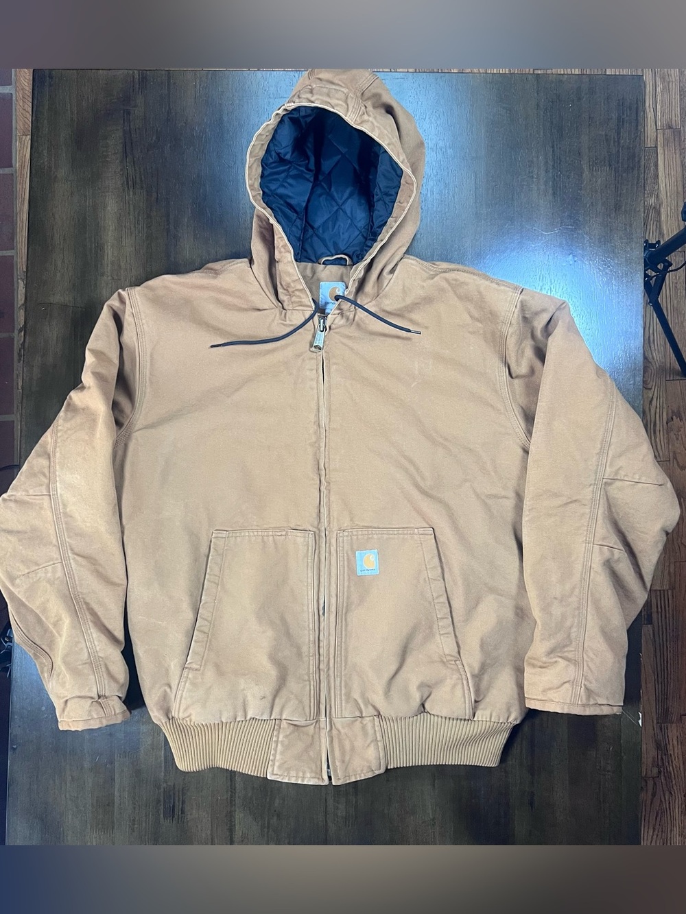 Carhartt 104050 Washed Duck Insulated 3M Thinsulate Active Jacket Brown XL